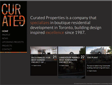 Tablet Screenshot of curatedproperties.com